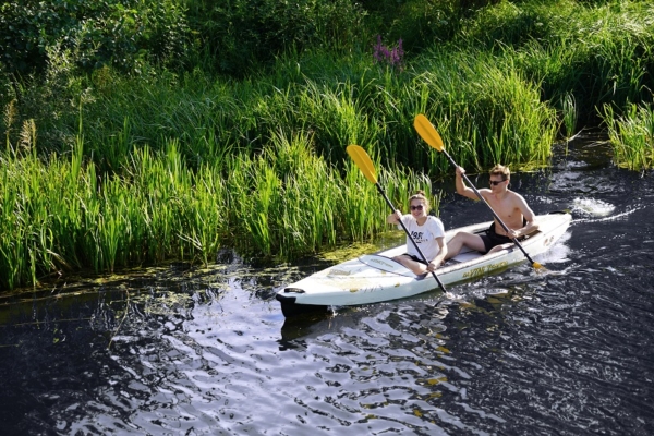 Da Vinci Canoa Zweier Kayak Fluss