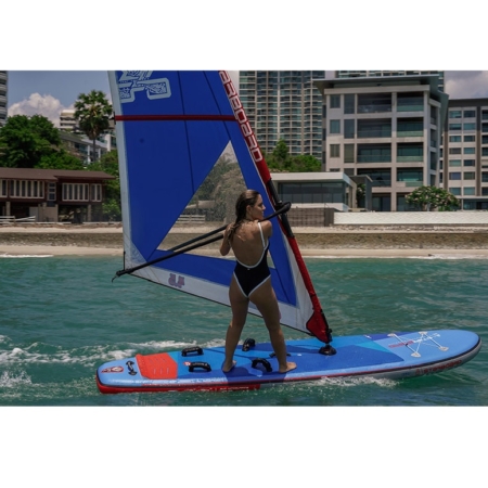 Starboard SUP Windsurfing Touring 12'6 Inflatable Deluxe SC (2021) action